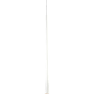 Taper LED 1 inch White Pendant Ceiling Light