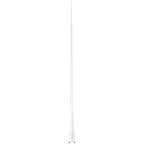 Taper LED 1.25 inch White Pendant Ceiling Light