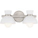 Stella 2 Light 16.5 inch Brushed Nickel Bathroom Vanity Light Wall Light