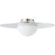 Solstice LED 22 inch Polished Nickel Convertible Pendant Ceiling Light