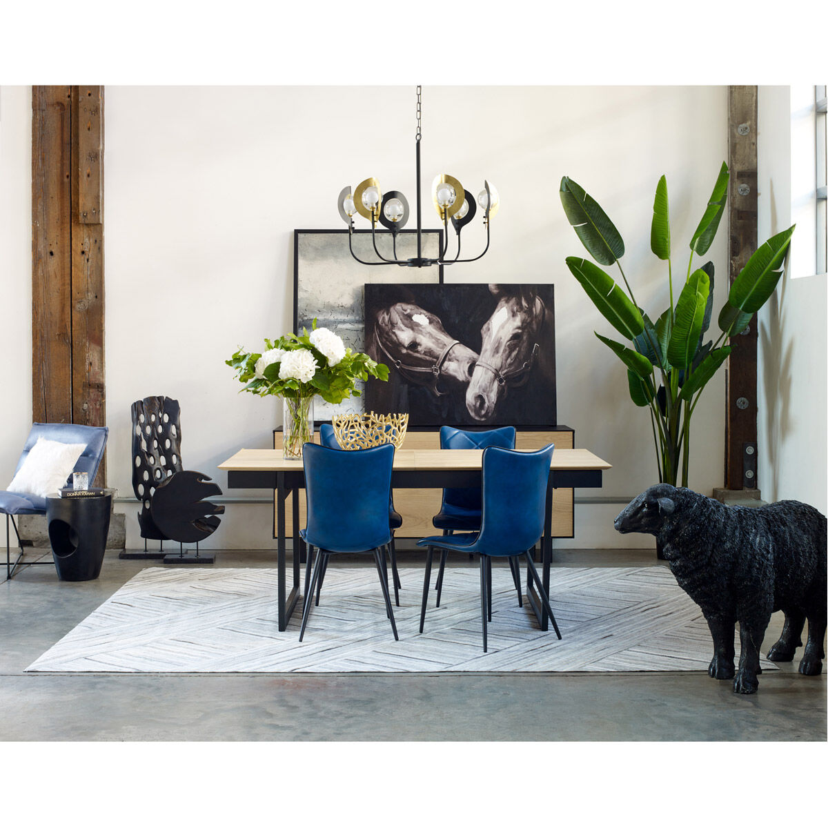 Aylard 18 inch Black Outdoor Stool