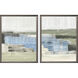 Abstract 25 X 19 inch Non-Glass Framed Art
