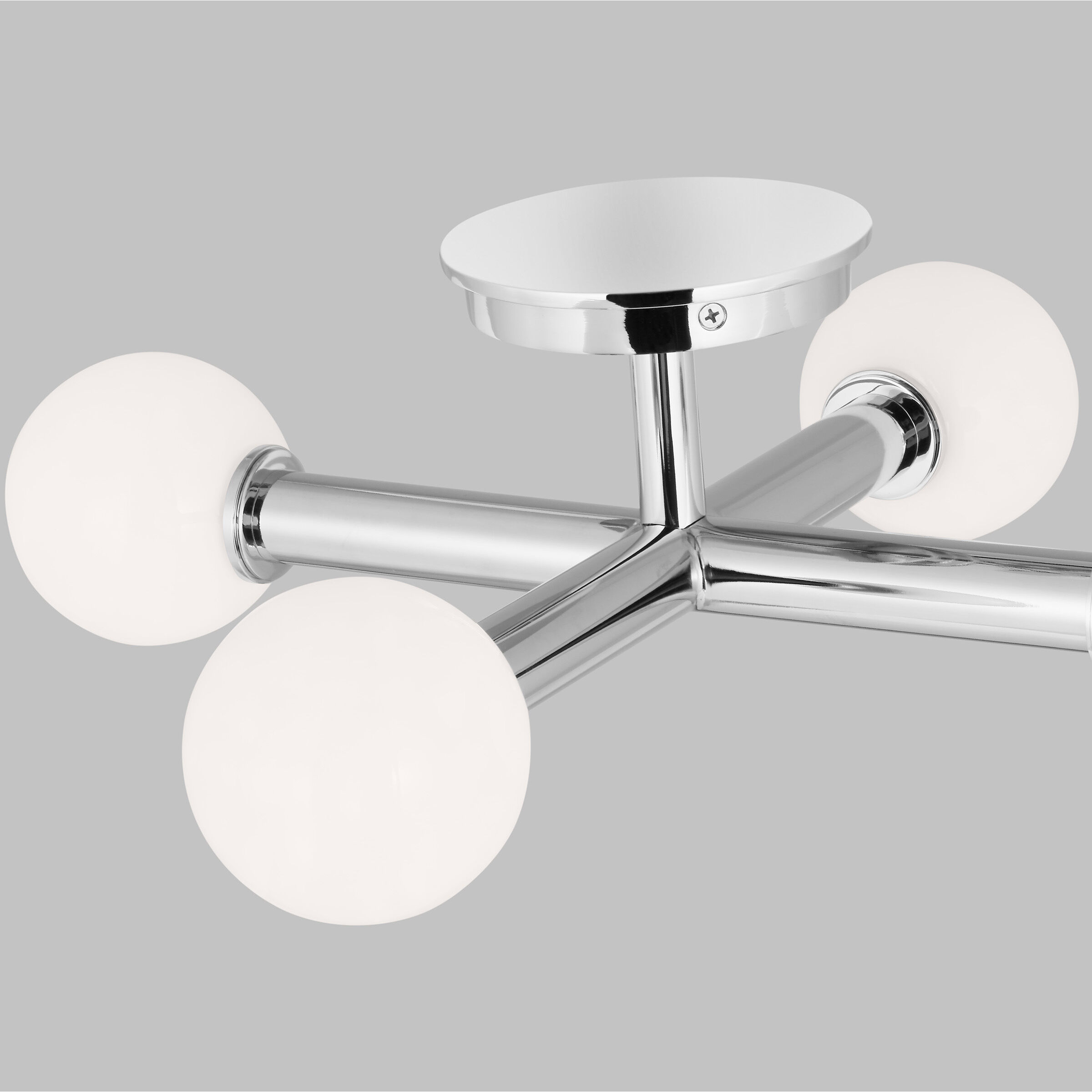 Kelly by Kelly Wearstler Nodes 4 Light 18 inch Polished Nickel Semi-Flush Mount Ceiling Light
