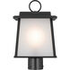 Noward 1 Light 15 inch Black Outdoor Post Lantern