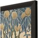 Animals Collection Modern Rubbed Matte Espresso Wood With Honeycomb Embossing Framed Art