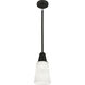 Wheatley 1 Light 15 inch Deep Patina Bronze Pendant Ceiling Light in Cased White Glass