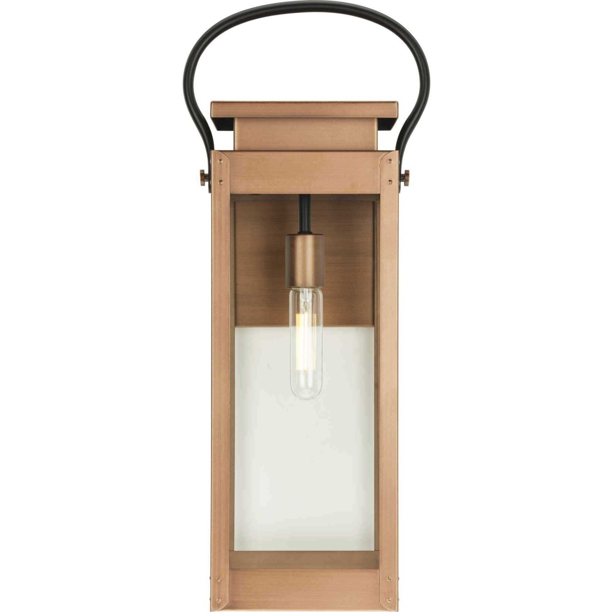 Union Square 1 Light 23.62 inch Antique Copper Wall Lantern, Design Series
