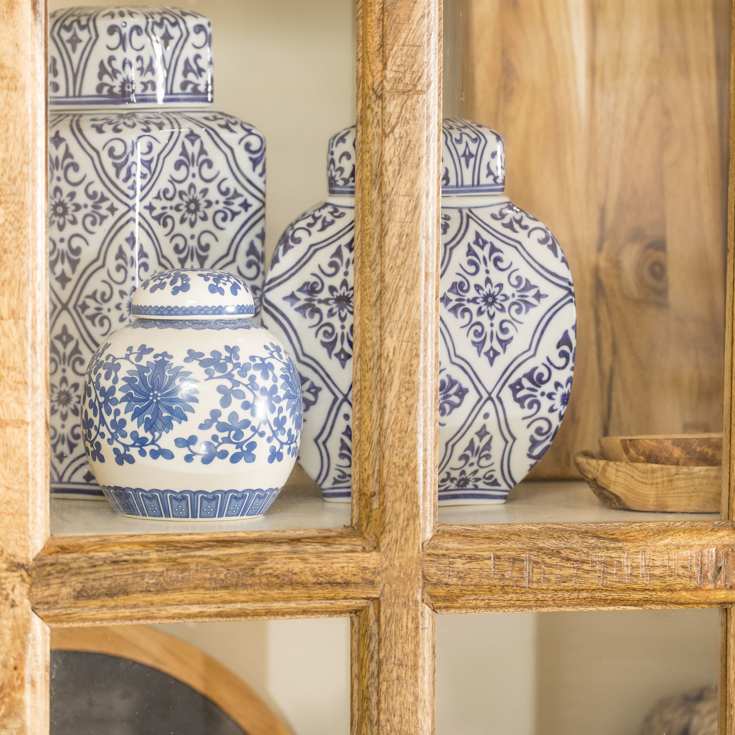 Tucker White and Natural Cabinet 