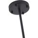 Canada LED 15 inch Black Chandelier Ceiling Light