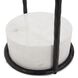 Chaudron 24 X 12 inch Matte Black and White Side Table