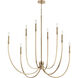 Malene 8 Light Champagne Bronze Chandelier Foyer Ceiling Light