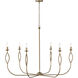 Cohen 6 Light 44 inch Mystic Luster Chandelier Ceiling Light