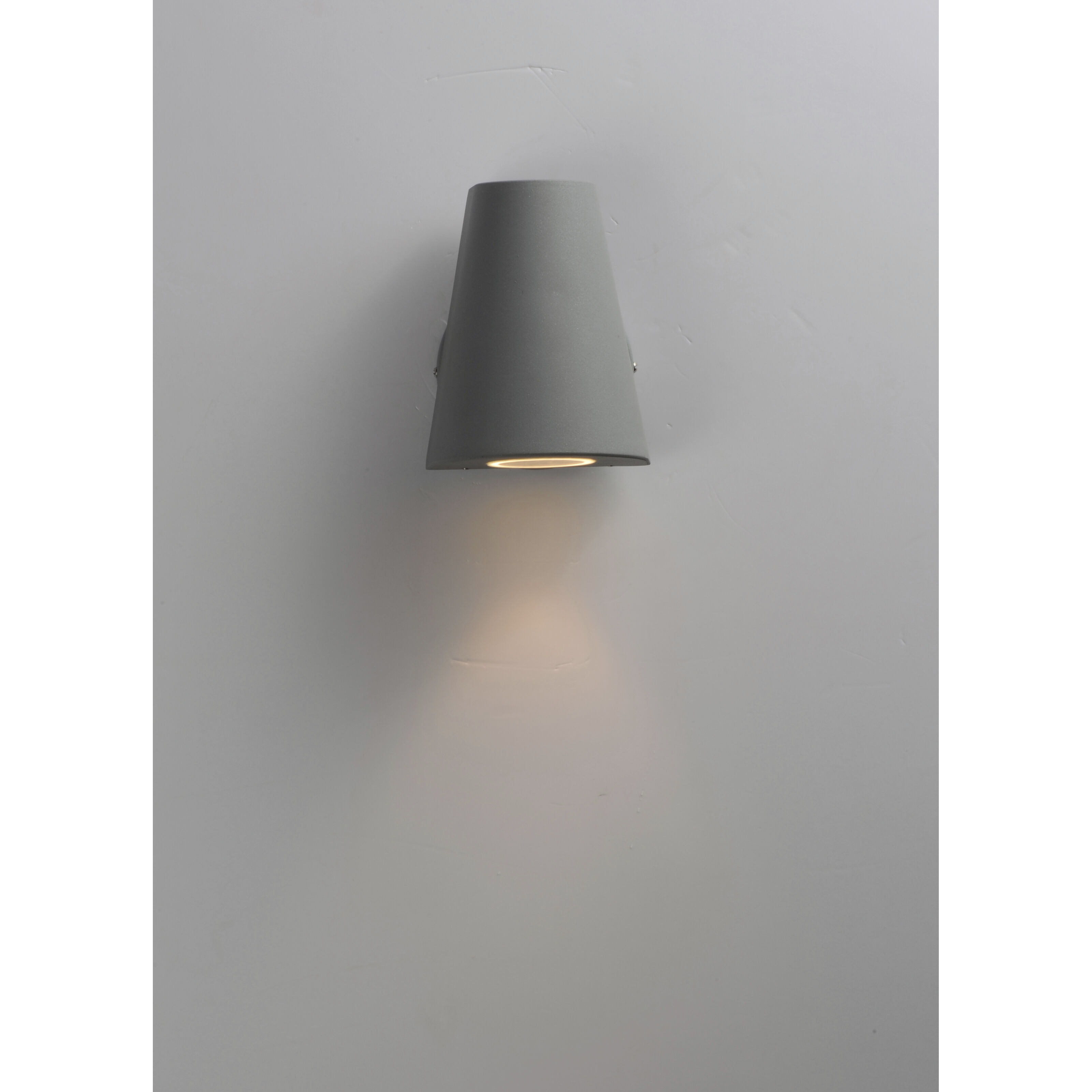 Mini LED 6 inch Silver Outdoor Wall Mount