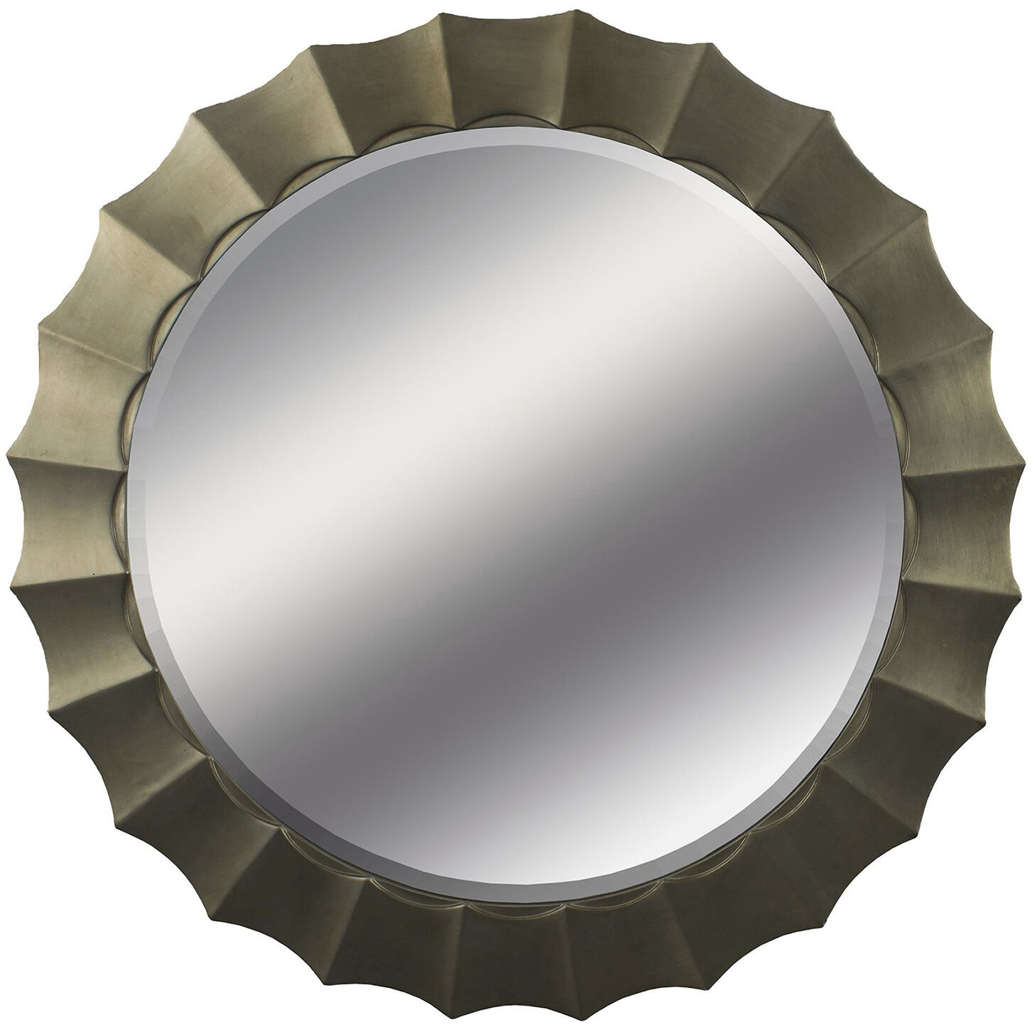 Mirror Collection 42 X 42 inch Metallic Wall Mirror, Global Goods