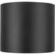 Uma 12 inch Black Semi-Flush Mount Ceiling Light