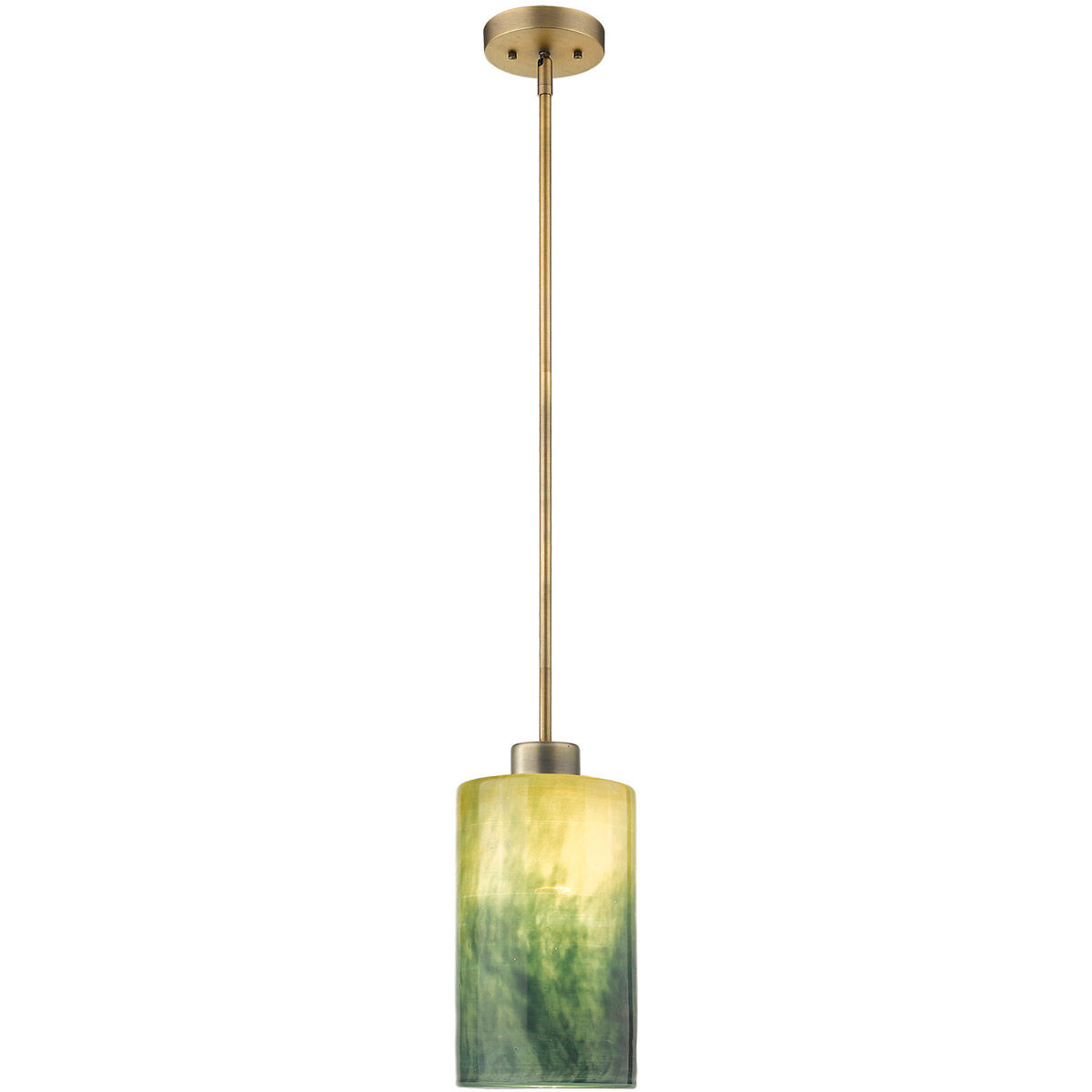 Monet 1 Light 5 inch Brass Pendant Ceiling Light