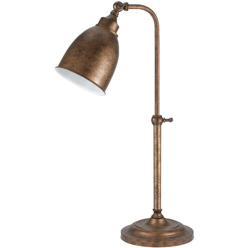 Pharmacy 20 inch 60 watt Rust Table Lamp Portable Light