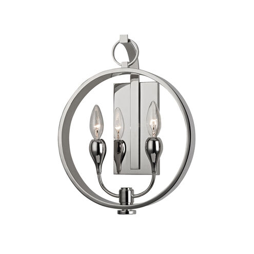 Dresden 2 Light 12 inch Polished Nickel ADA Wall Sconce Wall Light