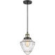 Franklin Restoration Bullet 1 Light 7 inch Black Antique Brass Mini Pendant Ceiling Light in Incandescent, Seedy