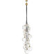Lisa McDennon Skye 18 Light 39 inch Heritage Brass Chandelier Ceiling Light in Clear, Multi Tier