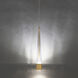 Quill LED 2.34 inch Aged Brass Pendant Ceiling Light in 3500K, dweLED