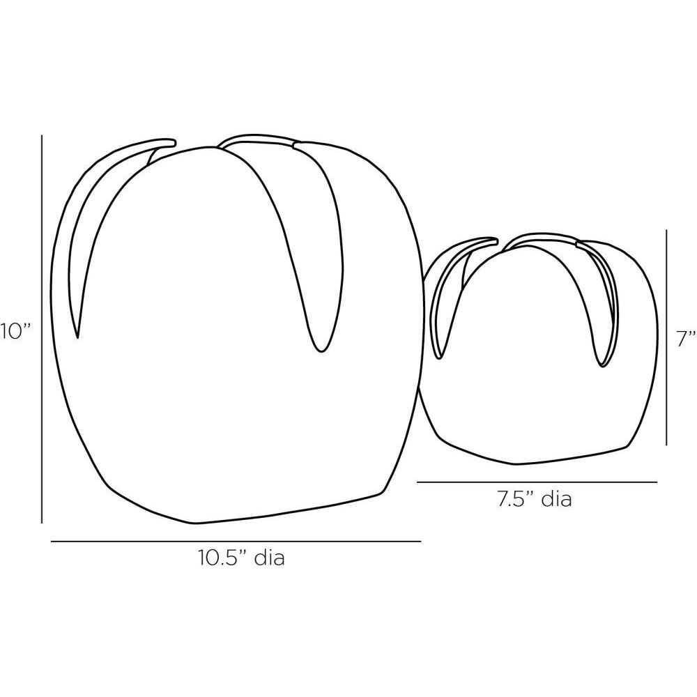 Amal Harbor Gray Vases, Set of 2