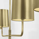 Barbara Barry Go Lightly LED 70 inch Soft Brass Linear Chandelier Ceiling Light