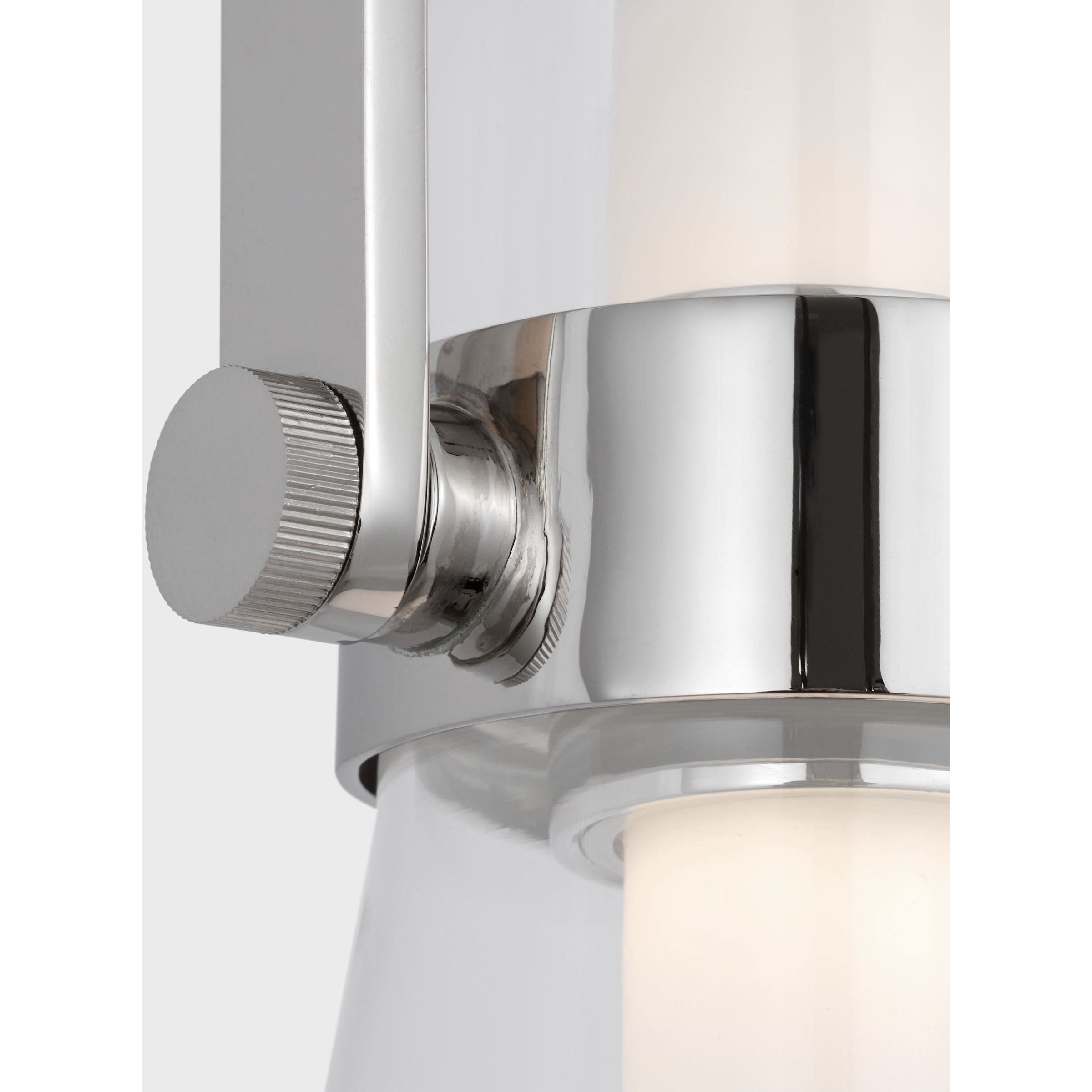 Ian K. Fowler Larkin LED 5.5 inch Polished Nickel Conical Bracketed Sconce Wall Light, Medium