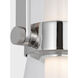 Ian K. Fowler Larkin LED 5.5 inch Polished Nickel Conical Bracketed Sconce Wall Light, Medium