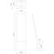 Nevis LED 18.13 inch Graphite Exterior Wall Sconce