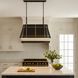 Brasserie 3 Light 32.5 inch Blackened Zinc and Heritage Bronze Linear Pendant Ceiling Light