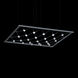 Constellation Galaxy Matrix LED 39 inch Bright Satin Aluminum Pendant Ceiling Light