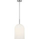 Neblina 1 Light 10 inch Brushed Nickel Pendant Ceiling Light in Incandescent