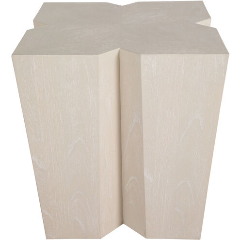 Arthur Side Table in Cerused White