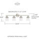 Madison 4 Light 33 inch Brushed Nickel Vanity Light Wall Light
