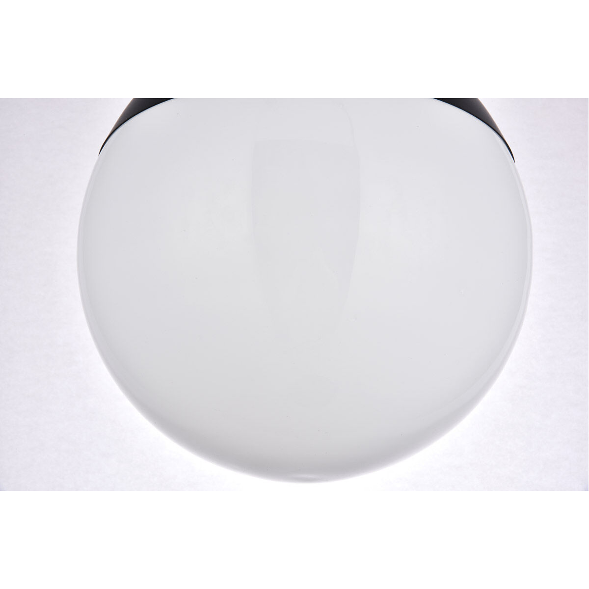 Eclipse 1 Light 12 inch Black Flush Mount Ceiling Light 