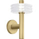 Kelly Wearstler Laurel 1 Light 9.2 inch Natural Brass Wall Sconce Wall Light