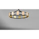 Radiant LED 34.75 inch Black and Gold Leaf Chandelier Ceiling Light