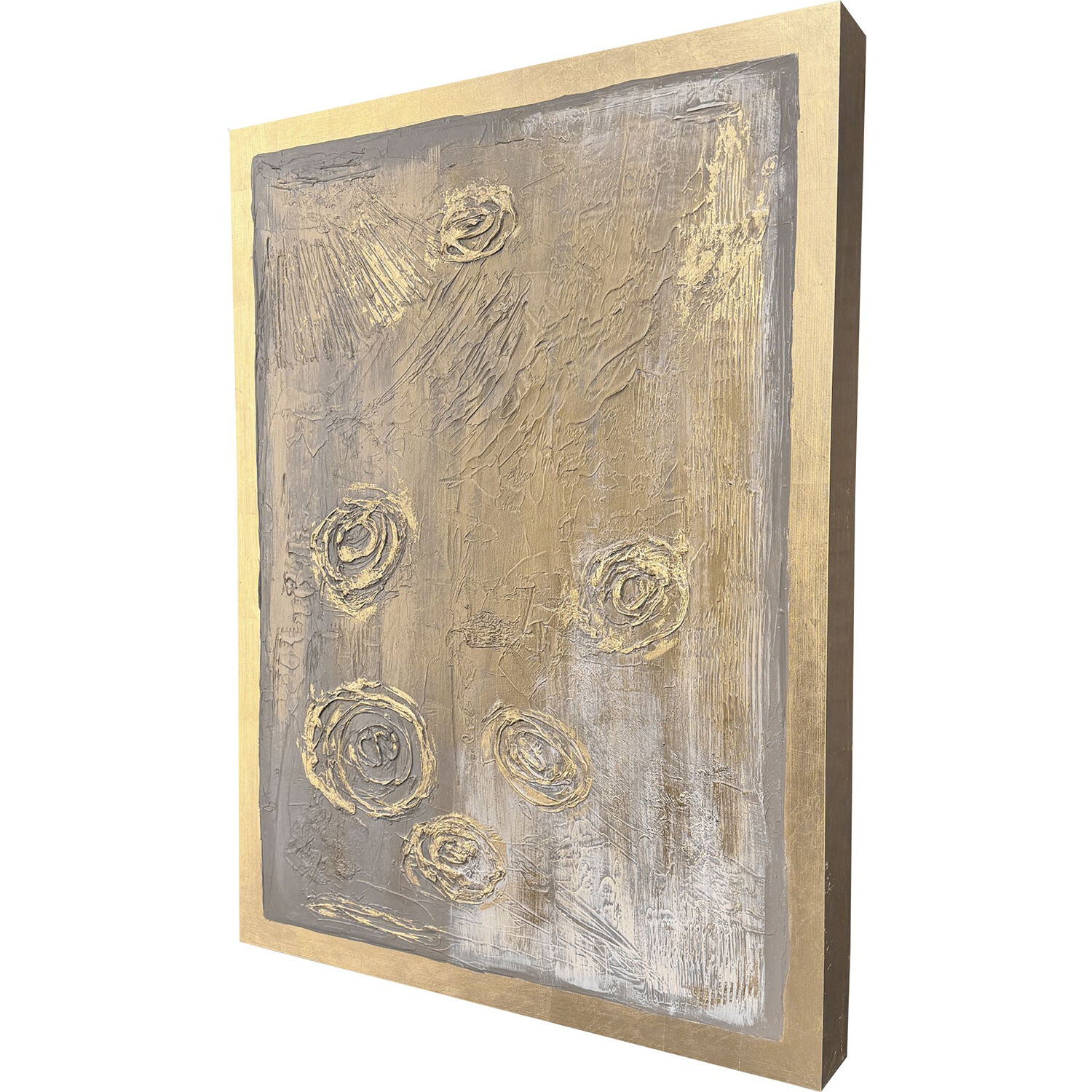 Metallica Beige and Metallic and Pink Wall Sculpture, The Studio