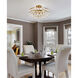 Savannah 5 Light 18 inch Brass Flush Mount Ceiling Light