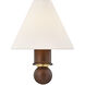 Candice Wall Sconce Wall Light in Aged Brass