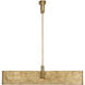 Kelly Wearstler Lotura LED 48 inch Museum Gild Intersecting Linear Pendant Ceiling Light