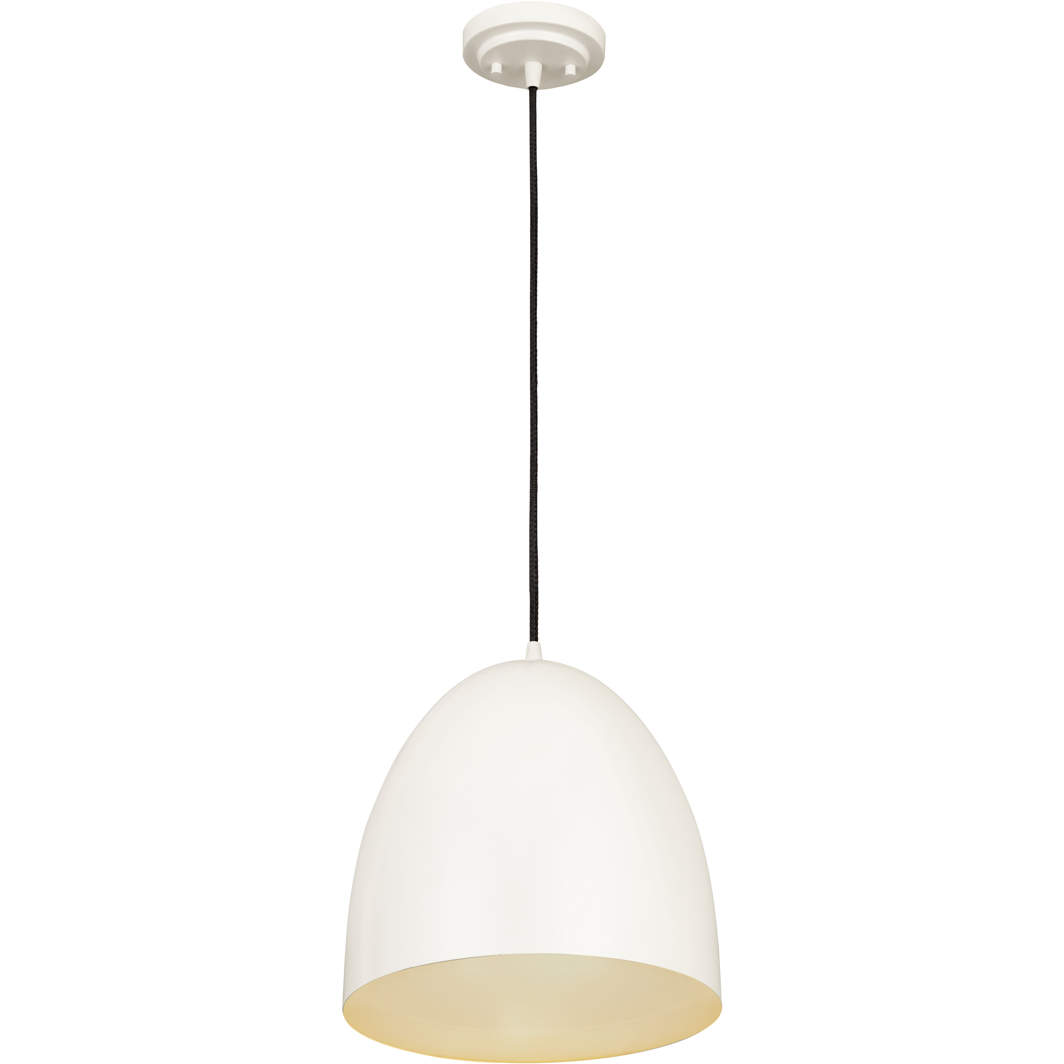 Z-Studio 1 Light 12 inch Satin White Pendant Ceiling Light in Matte White