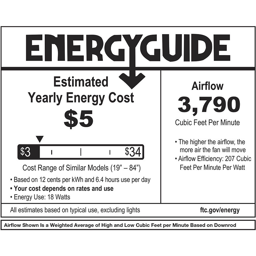 Tiburon 56 inch Matte Black Smart Fan