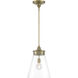 Emma 1 Light 12 inch Antique Brass Pendant Ceiling Light