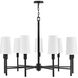 Fenwick 9 Light 42 inch Black Chandelier Ceiling Light