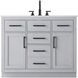 Alden 42 X 35 inch Grey Bathroom Vanity Cabinet