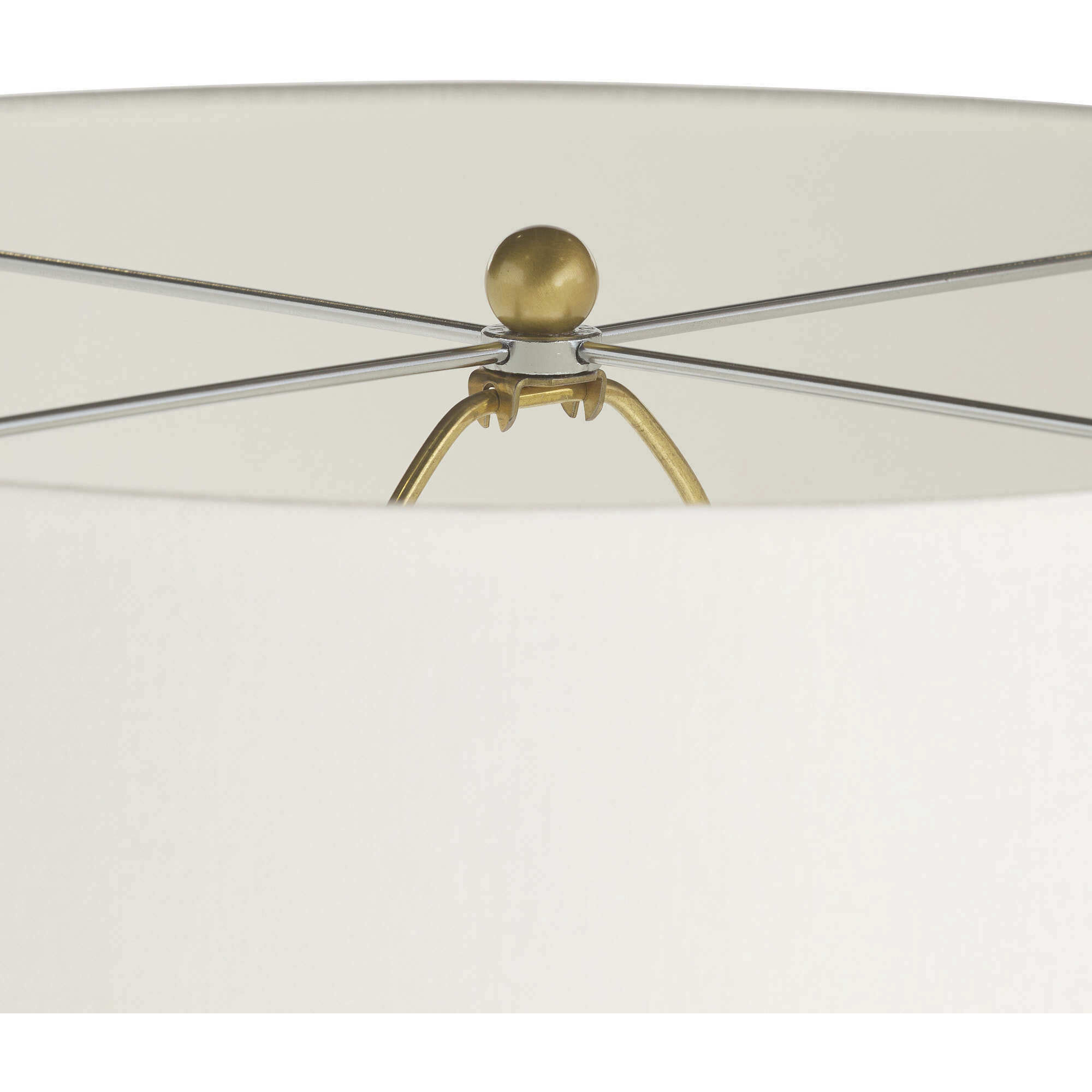 Nicole 68 inch 150.00 watt Ivory and Antique Brass Floor Lamp Portable Light