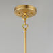 Babylon 1 Light 7 inch Satin Brass Single Pendant Ceiling Light