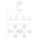 Portsmouth 6 Light 22 inch English Bronze Outdoor Linear Chandelier